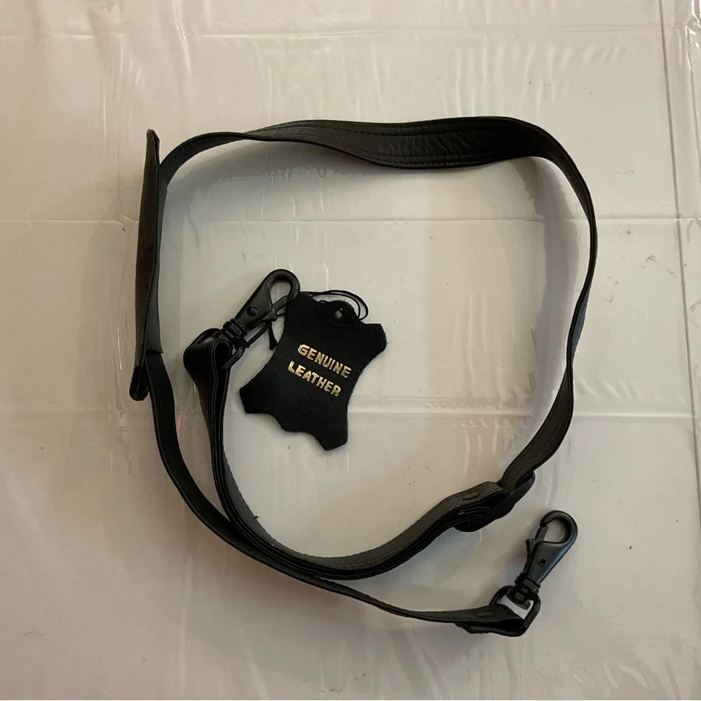 Winn International Dark Leather Bag Replacement Strap Dark Brown
